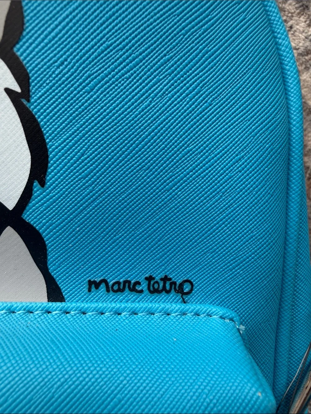 Blue Dog Print mini backpack by marc tetro